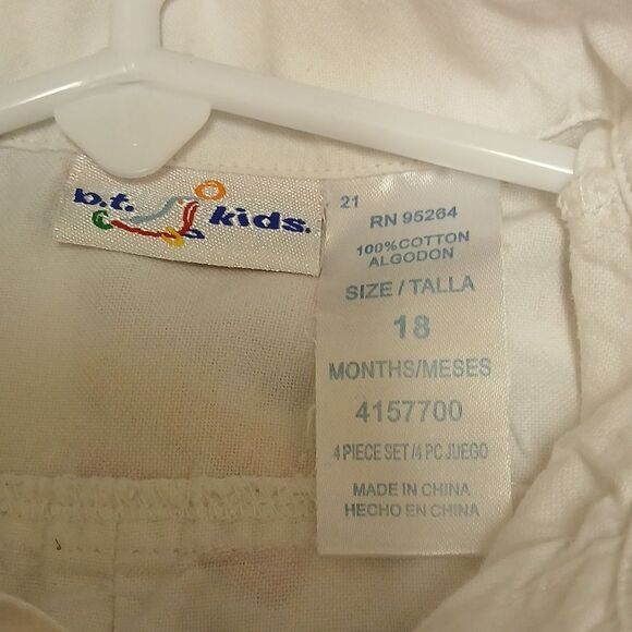 Kids Plaid and Solid Dress Shirts Set Bundle Of 3, Chaps, Carters bt Kid 18M - Picture 11 of 15